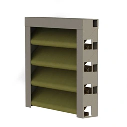 Жалюзи цвет RAL 6020 хромовый зеленый