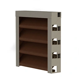 Жалюзи цвет RAL 8017 шоколадно-коричневый