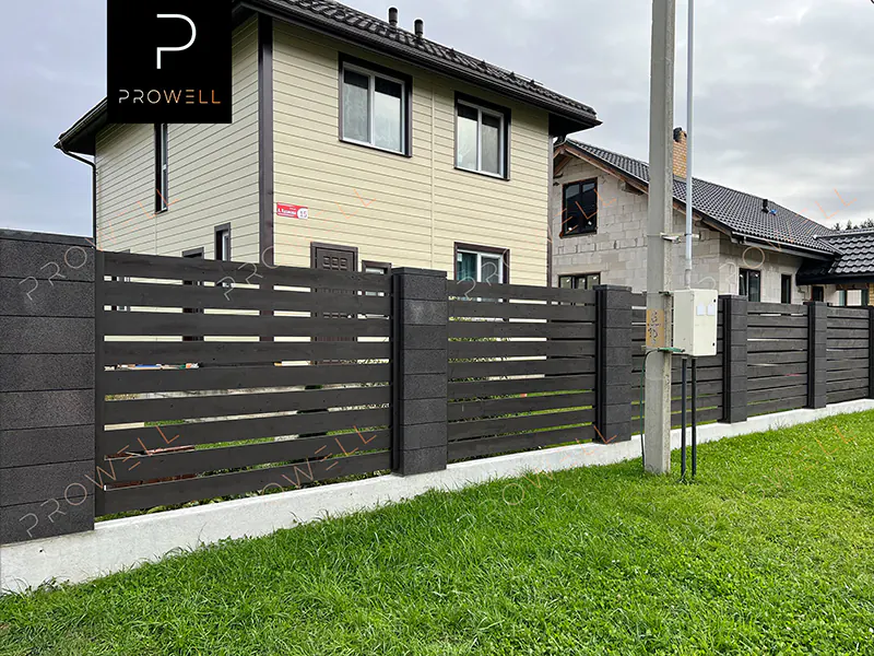 Красивый забор ранчо