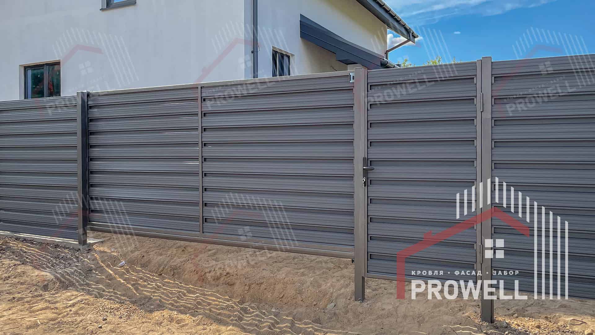 Забор ранчо из штакетника 