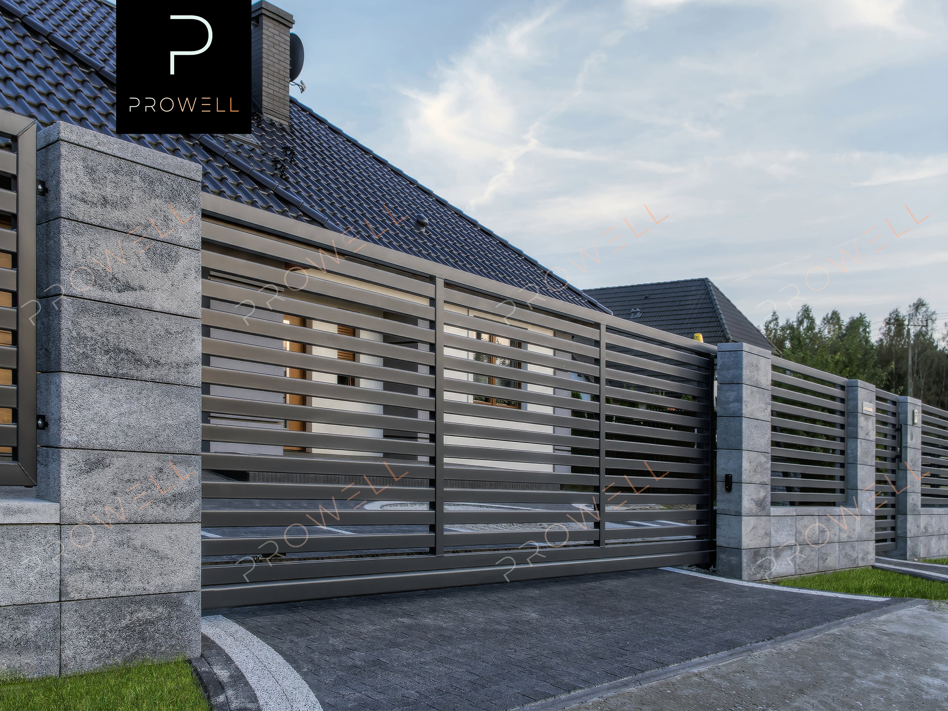 Ораждение из блоков Joniec ROMA Classic цвет Оникс